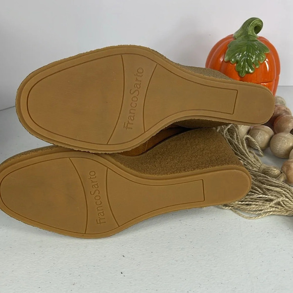 Franco Sarto Women's L-Ulayna Ankle Boots Sz 10 Color Whiskey Brown Suede NIB - Picture 7 of 12